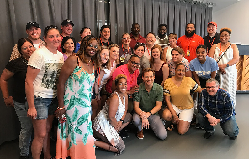 Group of people after a performance